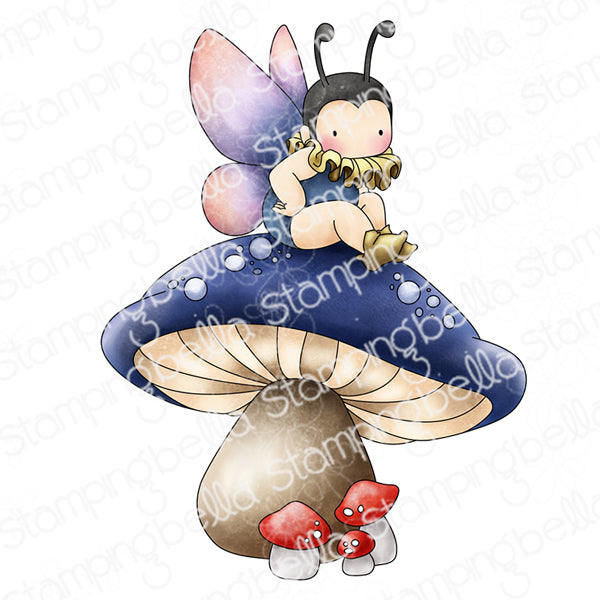 Stamping Bella Tiny Townie Wonderland Caterpillar Has His Wings Cling Stamp eb1304