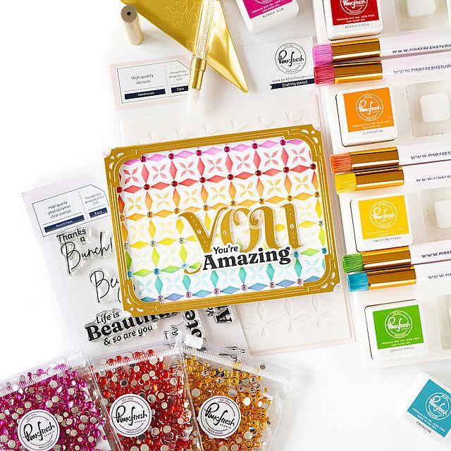 Pinkfresh Studio Beyond Happy Clear Stamps 190923 You're Amazing Card | color-code:ALT02