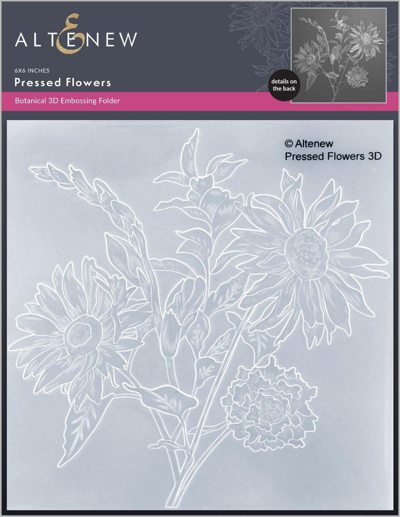 Altenew PRESSED FLOWERS 3D Embossing Folder ALT6276