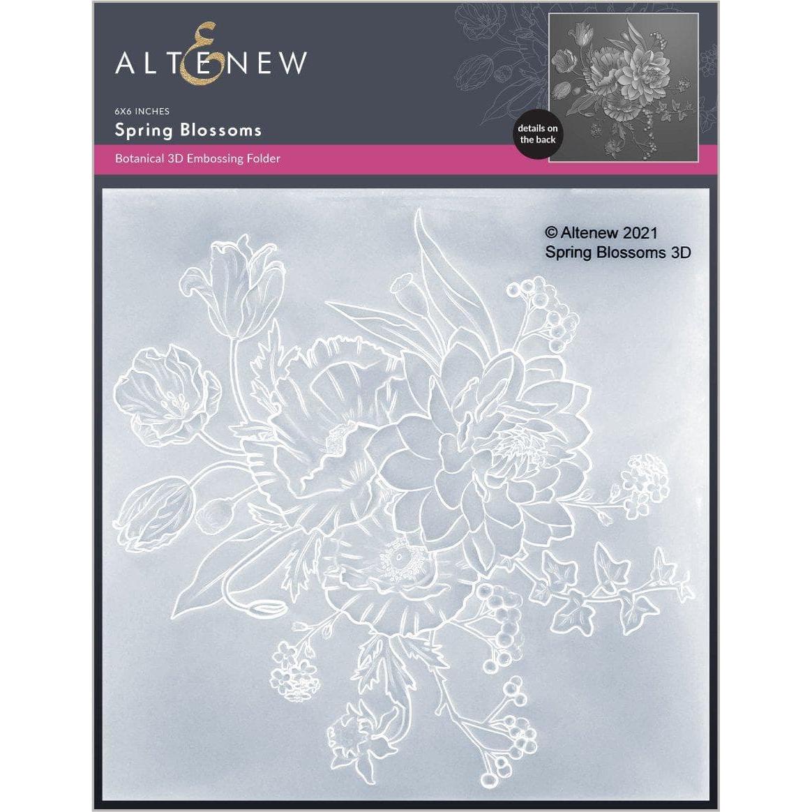 Altenew SPRING BLOSSOM 3D Embossing Folder ALT6131
