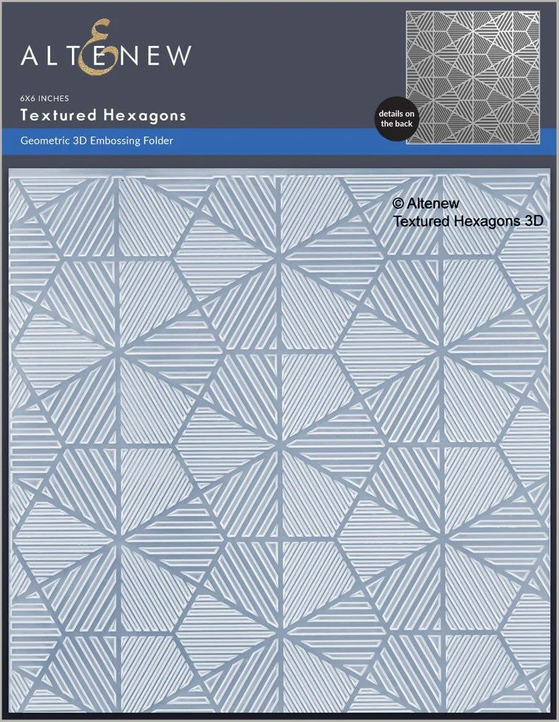 Altenew Textured Hexagons 3D Embossing Folder alt8709