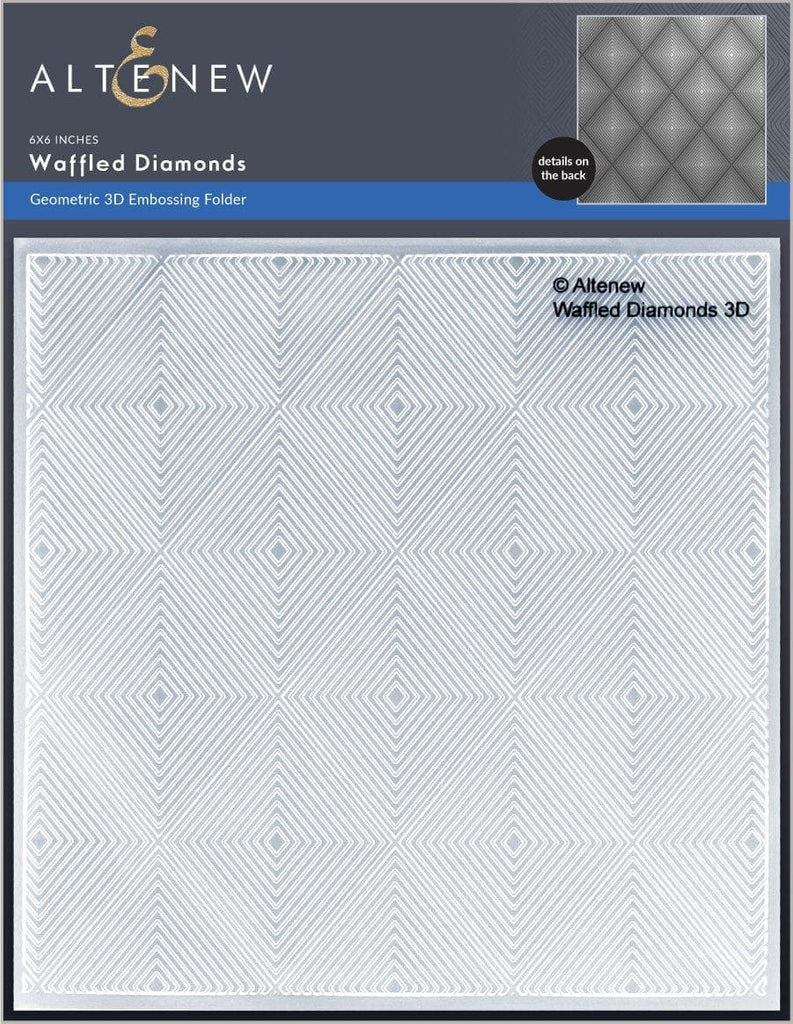 Altenew WAFFLED DIAMONDS 3D Embossing Folder ALT6209
