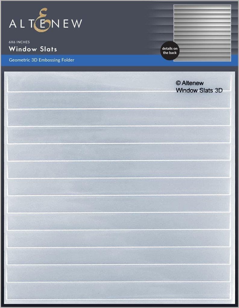 Altenew WINDOW SLATS 3D Embossing Folder ALT6277
