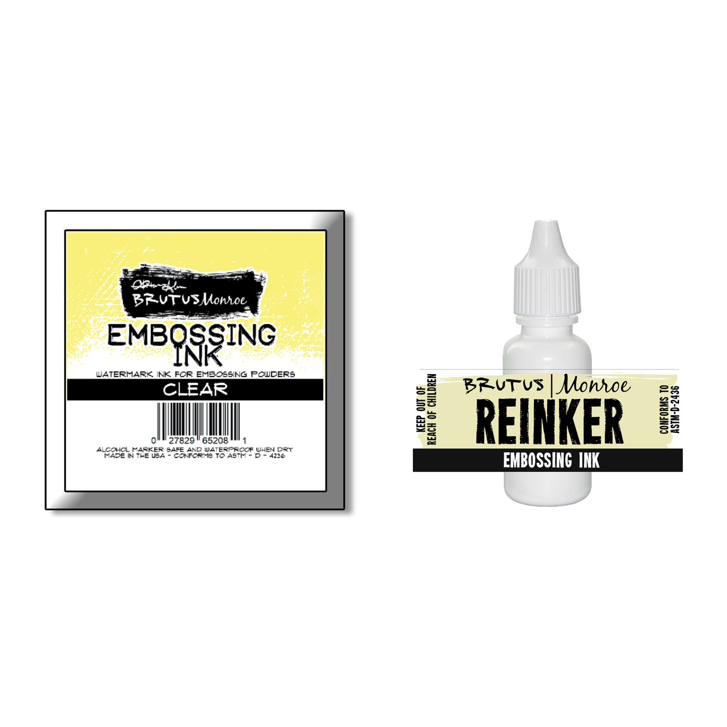 Brutus Monroe Embossing Ink Pad and Refill Bundle