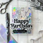 Simon Says Stamp Sentiment Strips Birthday Wishes Black on Black 1011sgb Cheering for You Birthday Card | color-code:ALT02