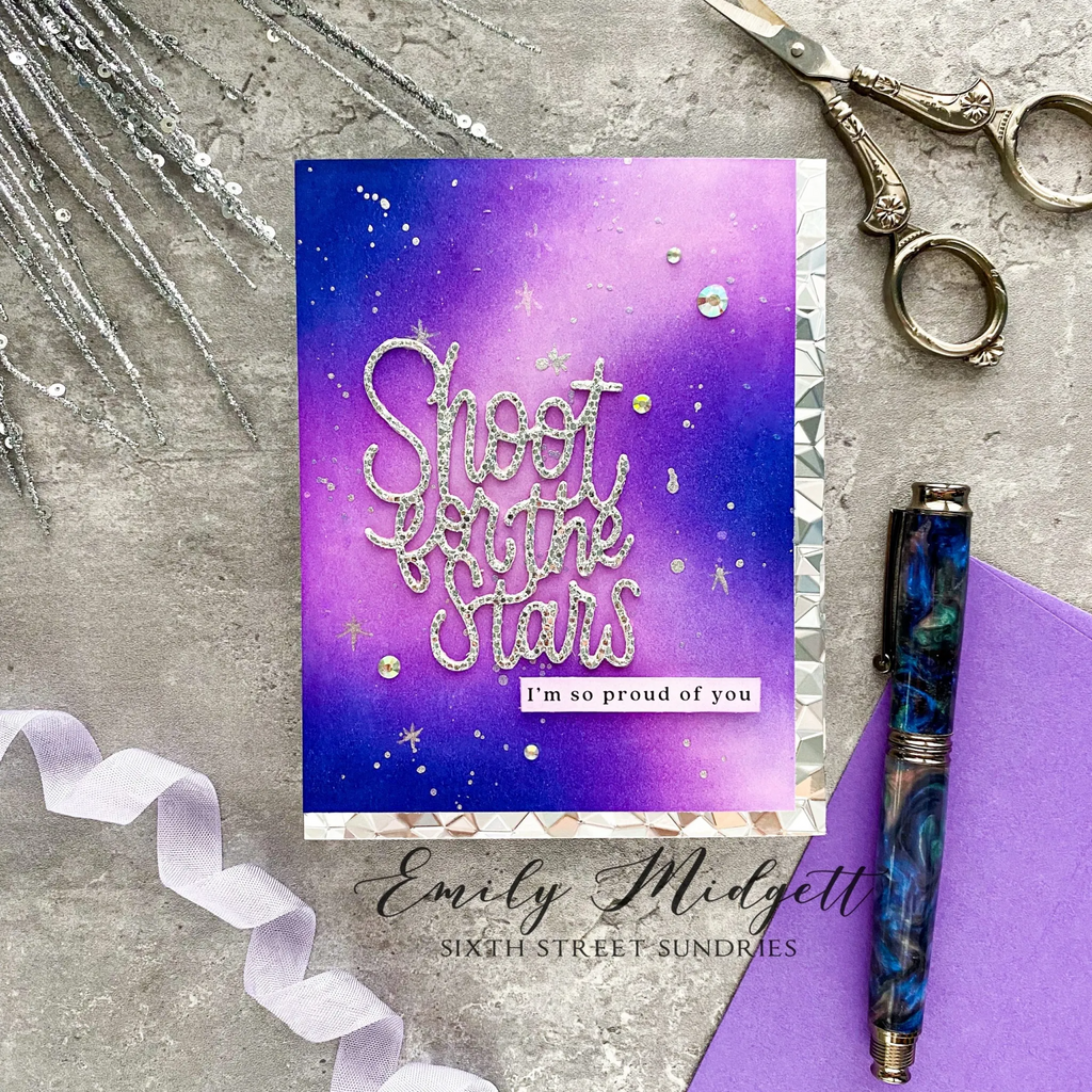 Simon Says Stamp! Simon Says Stamp SHOOT FOR THE STARS Wafer Die sssd112401 Proud of You Card | color-code:ALT02