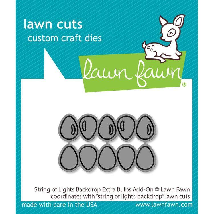 Lawn Fawn String of Lights Backdrop Extra Bulbs Add-On Dies lf3527