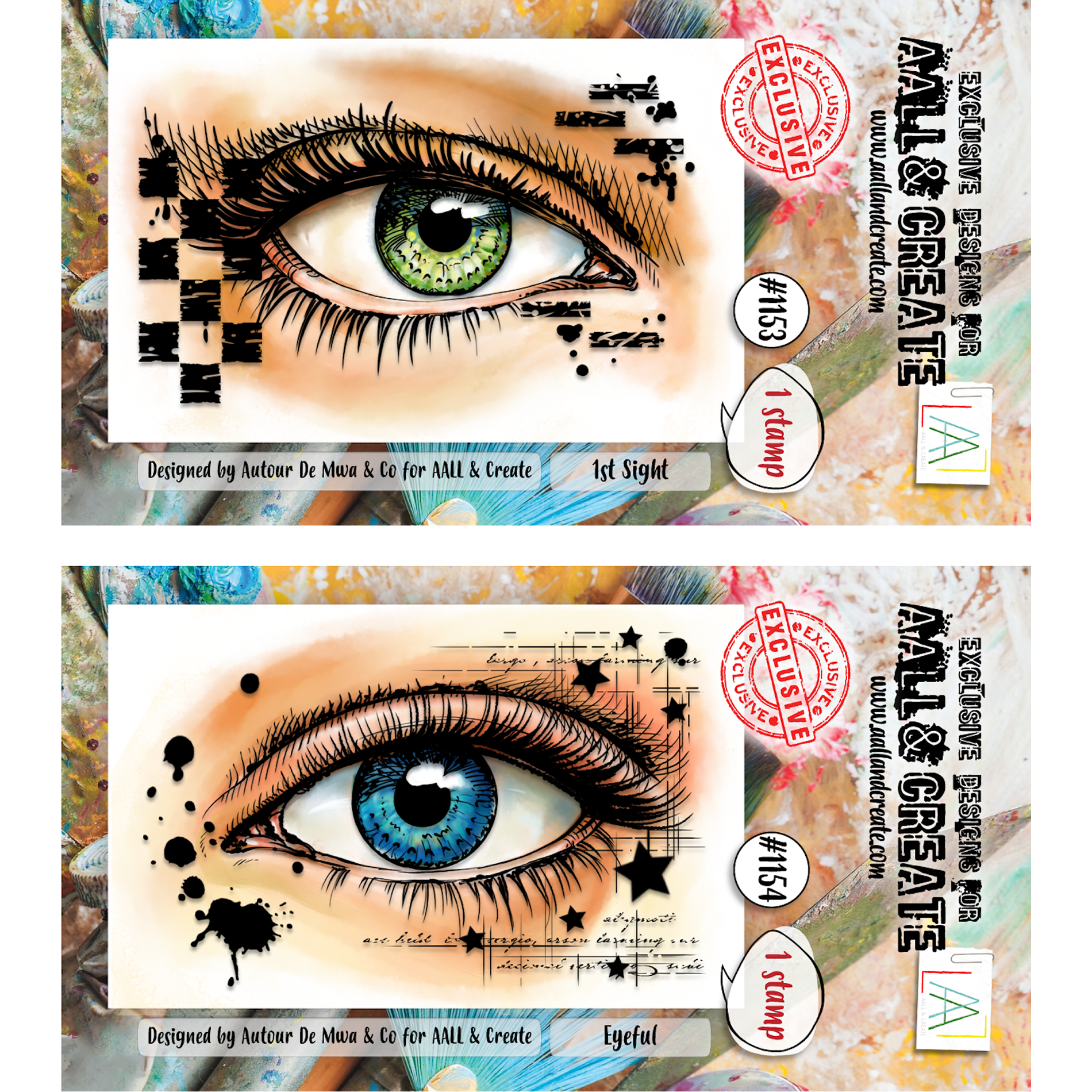 AALL & Create 1st Sight and Eyeful Clear Stamp Bundle