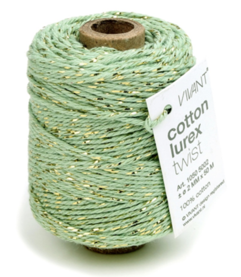 Vivant Lurex Nile/Light Olive Cotton Cord 54.68 yards 1050.5002.60