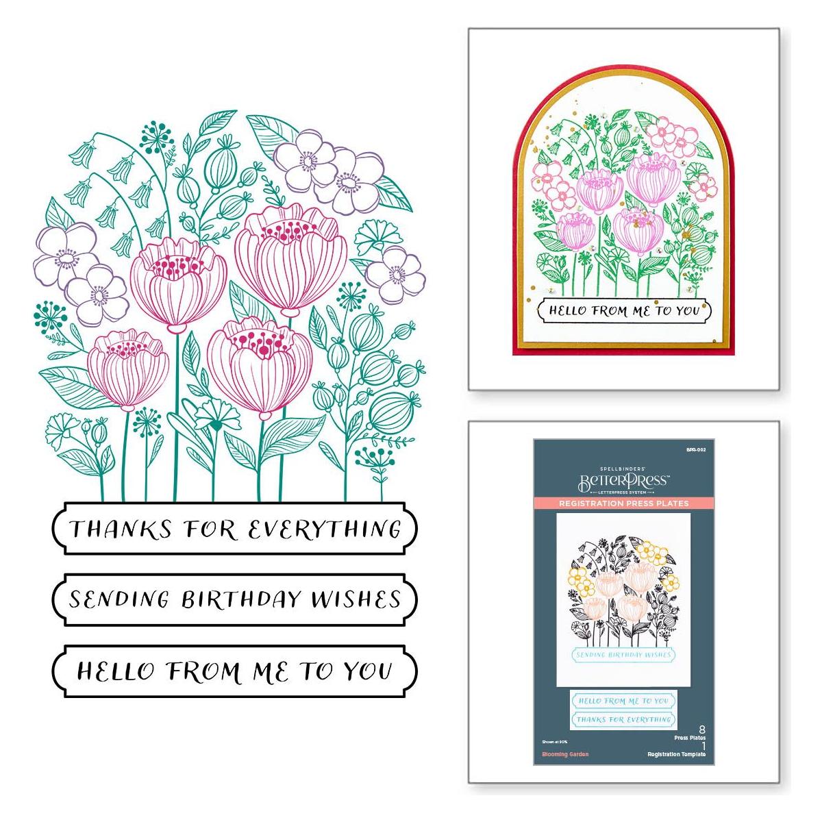 bpr-002 Spellbinders Blooming Garden Press Plates product image