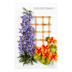 s4-1326 Spellbinders Delphinium Etched Dies trellis flowers