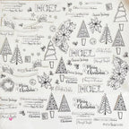 Julie Hickey Designs CHRISTMAS Die Cut Foilables JHD-DCF-1008 shapes for foil