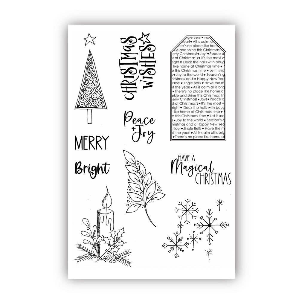 Julie Hickey Designs Christmas Elements Clear Stamps JH1073