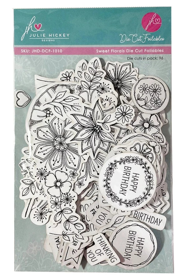 Julie Hickey Designs Sweet Florals Die Cut Foilables JHD-DCF-1010