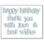 Julie Hickey Designs Hazel's Sentiment Medley Dies ds-he-1063