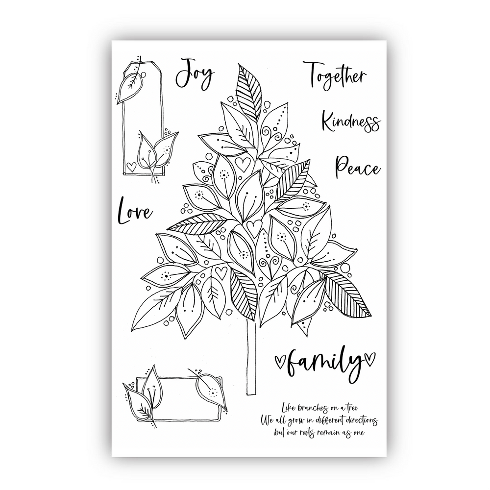 Julie Hickey Designs Tree of Life Clear Stamps JH1075