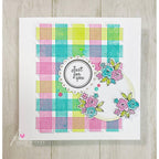 Julie Hickey Designs Blooming Lovely Clear Stamps DS-PL-1047 Plaid