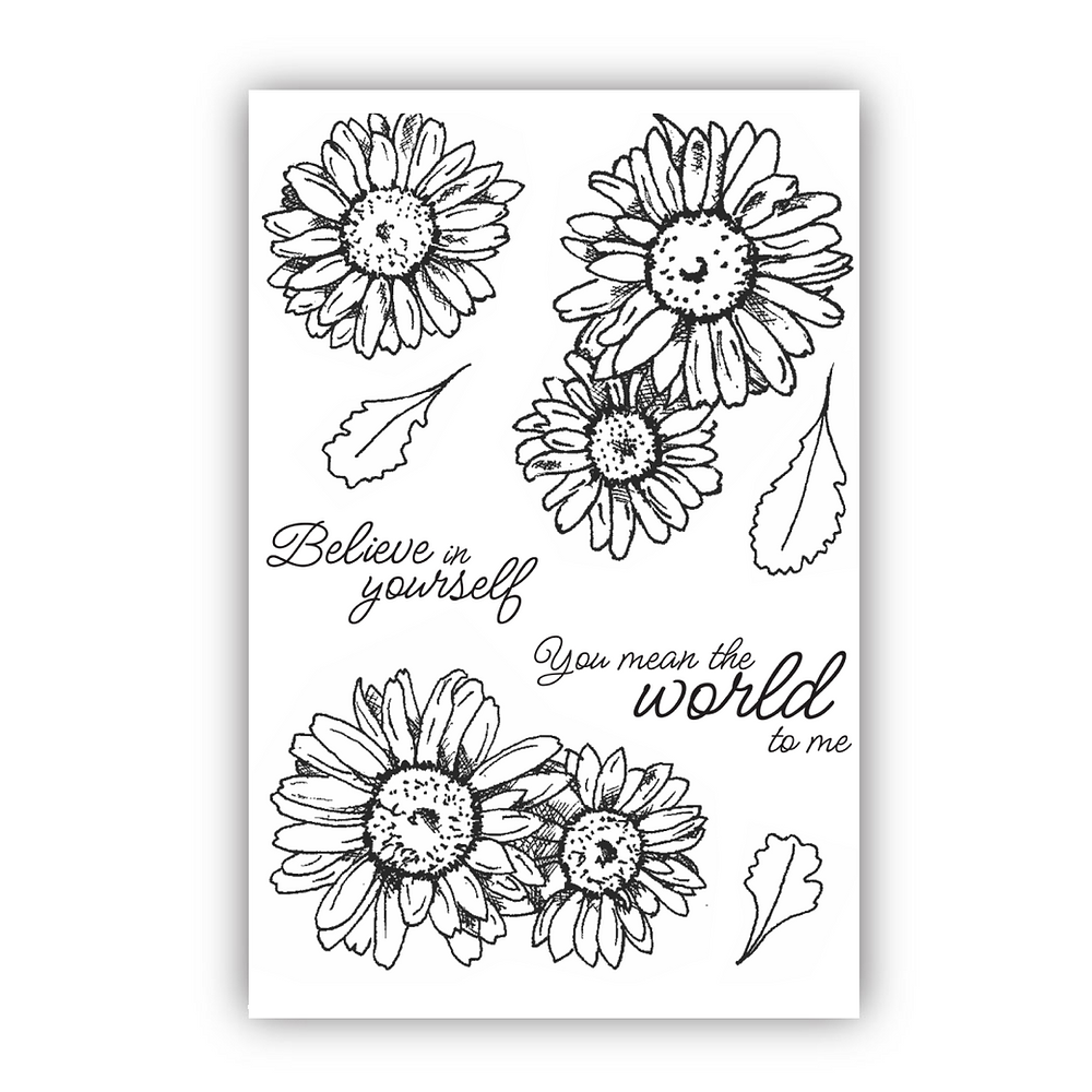 Julie Hickey Designs Peter's Marguerites Clear Stamps ds-pt-1056