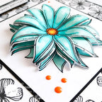 Julie Hickey Designs Julie's Hand Picked Florals Dies jhd-cut-1039 pop up flower