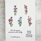Julie Hickey Designs Peter's Poppies and Cornflowers Clear Stamps ds-pt-1058 dreams