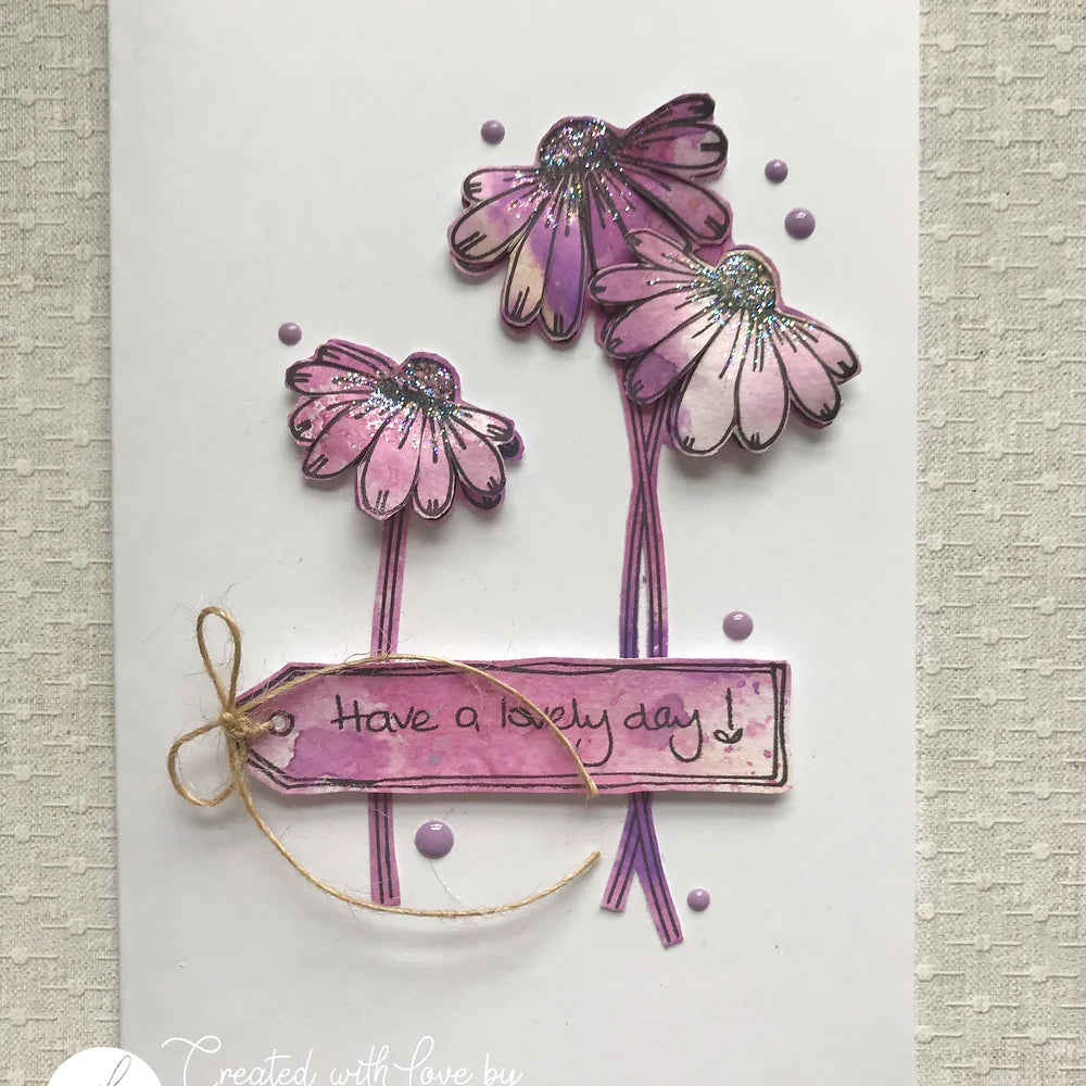 Julie Hickey Designs Sweet Daisy Clear Stamps jh1043 have a lovely day