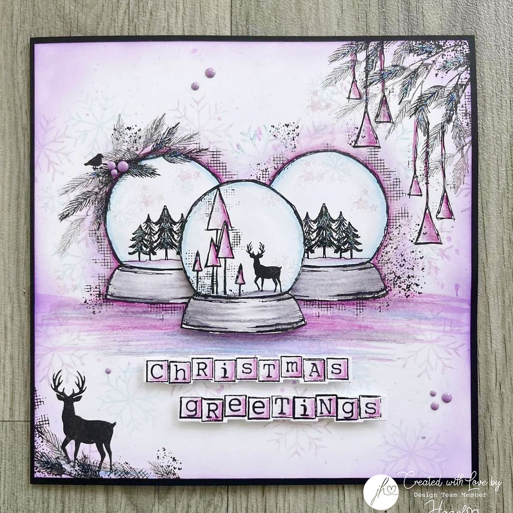 Julie Hickey Designs Essentially Christmas 1 Clear Stamps ds-he-1053 three