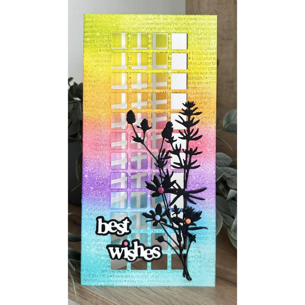 Julie Hickey Designs Hazel's Sentiment Medley Dies ds-he-1063 best wishes