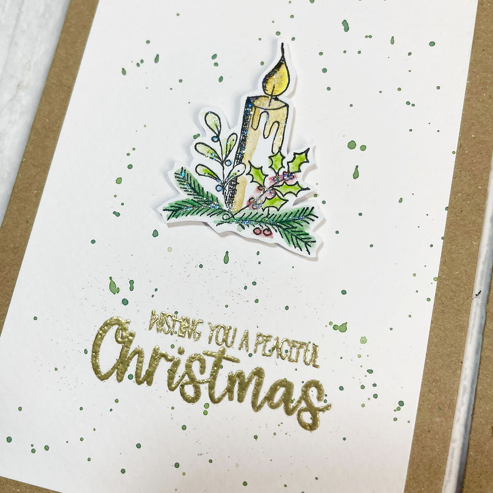 Julie Hickey Designs Christmas Elements Clear Stamps JH1073 candle