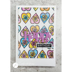 Julie HIckey Designs Hearts and Florals Clear Stamps ds-mg-1023 happy birthday