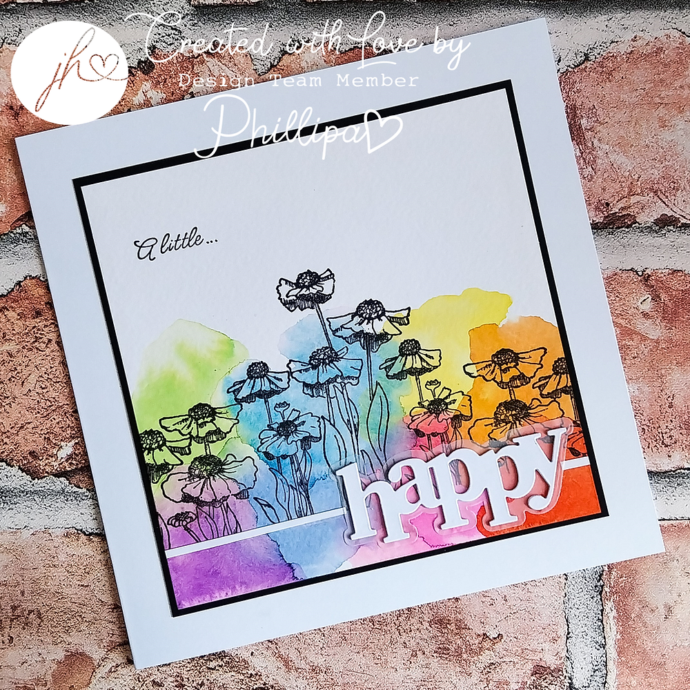 Julie Hickey Designs Peter's Heleniums Clear Stamps ds-pt-1060 happy