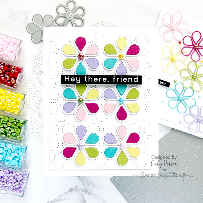 Simon Says Stamp! Simon Says Stamp FAB FLOWER Wafer Dies s811 Fab Flower Friend Card | color-code:ALT01
