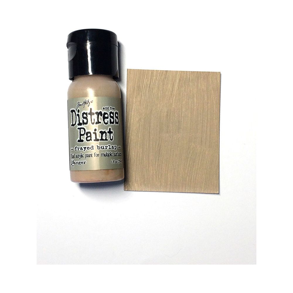 Tim Holtz Flip Top Distress Paint FRAYED BURLAP Ranger TDF53071 Color Swatch