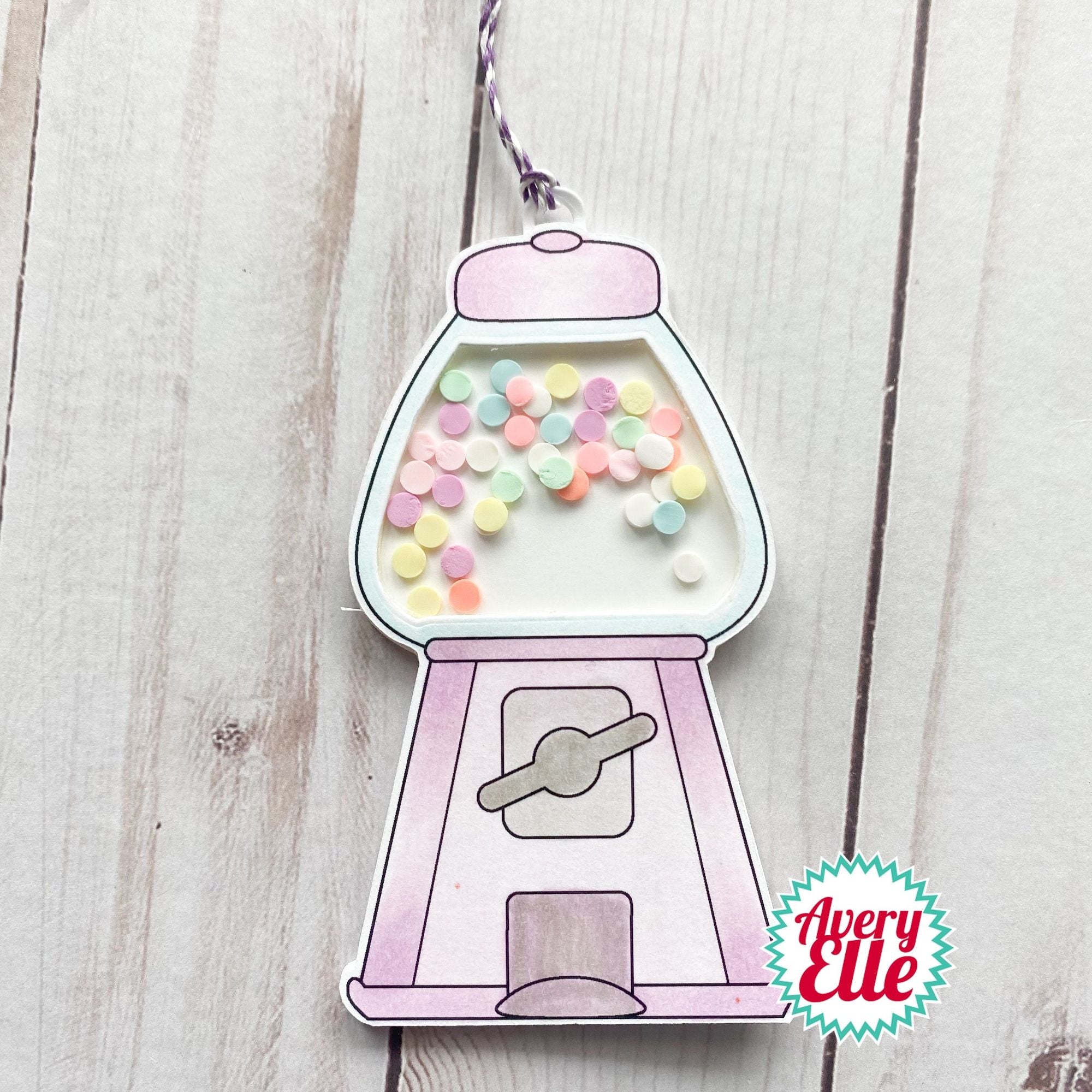 Avery Elle Clear Stamps Have A Ball ST-23-36 gumball confetti