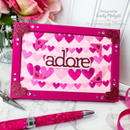 Simon Says Stencils Heart Banners ssst221731 Sweetheart Adore Frame | color-code:ALT05