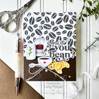 Simon Says Clear Stamp Coffee Beans 1072ss Friend Card | color-code:ALT01