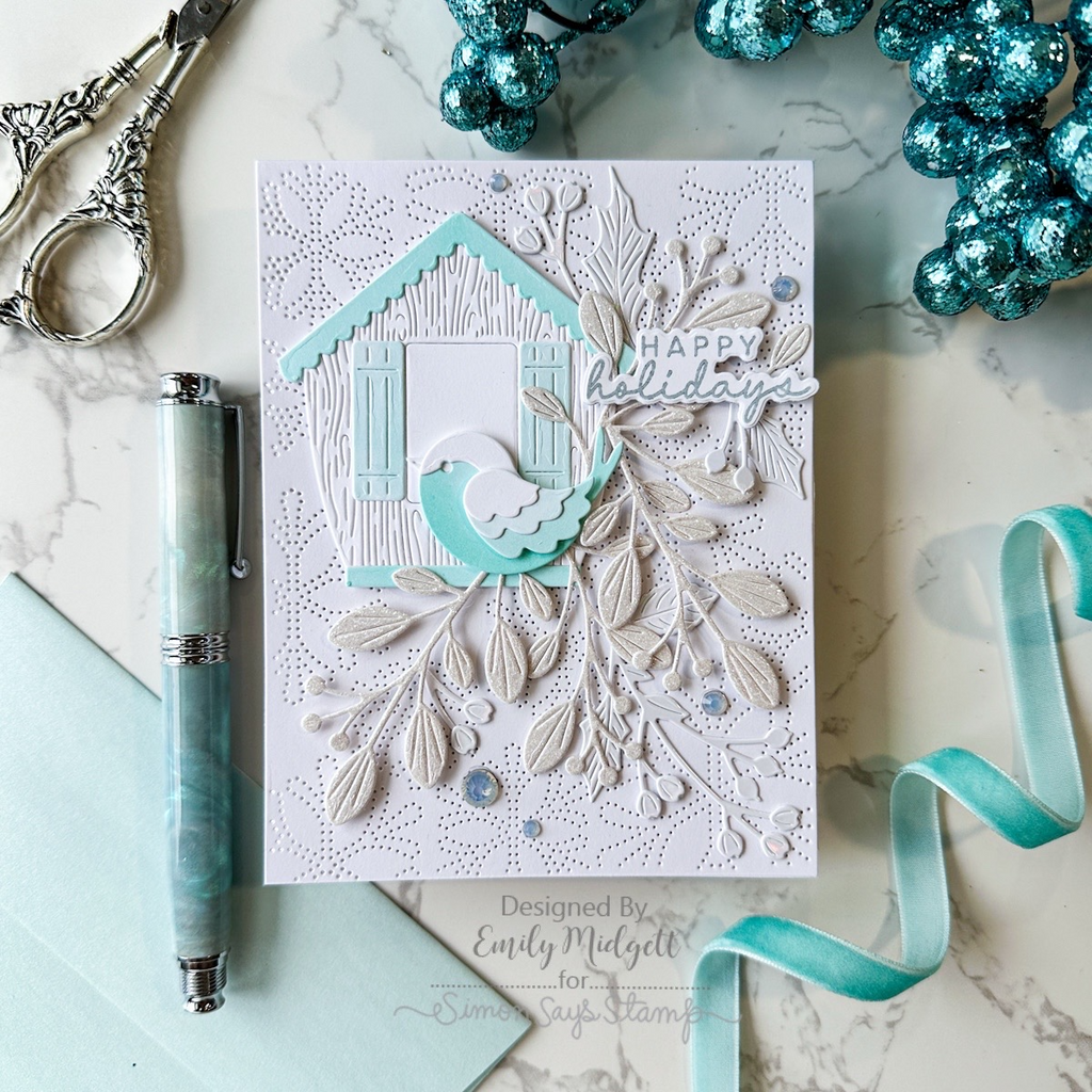 Simon Says Stamp Cozy Birdhouse Wafer Dies s987 Friend Like You Christmas Card | color-code:ALT07