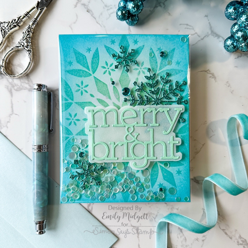 Simon Says Stamp Stencils Stylized Mandala ssst221715c Christmas Card | color-code:ALT08