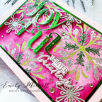 Pinkfresh Studio Leaf Clear Drops pf127es Joyful Winter Greetings Card | color-code:ALT01