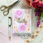 PinkFresh Studio Thanks For Being There Stencil Set 205823 Thank You Card | color-code:ALT01