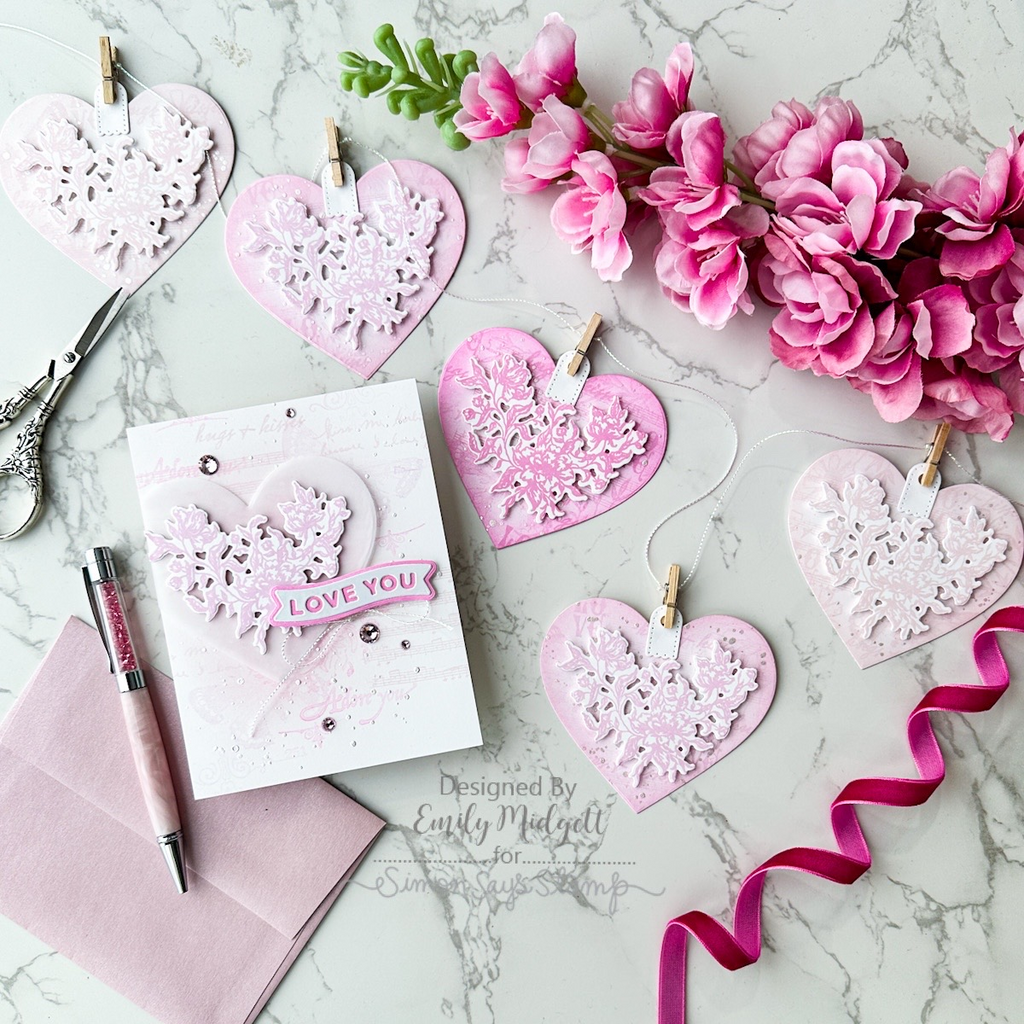Simon Says Stamps and Dies Flowering Frame set962ff You Are My Favorite Valentine's Day Suite | color-code:ALT06