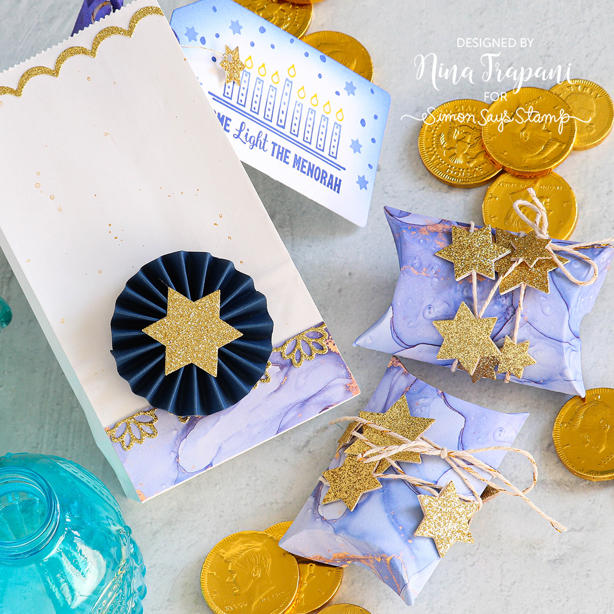 Simon Says Stamp Five Stars Wafer Dies sssd112973 Season Of Wonder Hanukkah Treats | color-code:ALT02