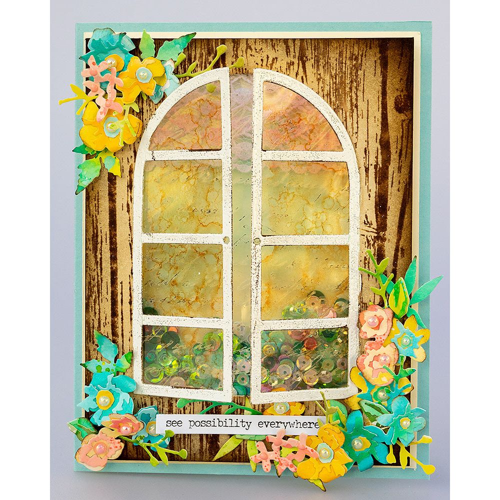 Tim Holtz Sizzix BRUSHSTROKE FLOWERS MINI Thinlits Dies 666284 Flowers | color-code:ALT02