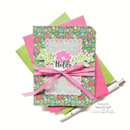 Simon Says Clear Stamps Watercolor Bouquet 2389ssc Hello Card | color-code:ALT19