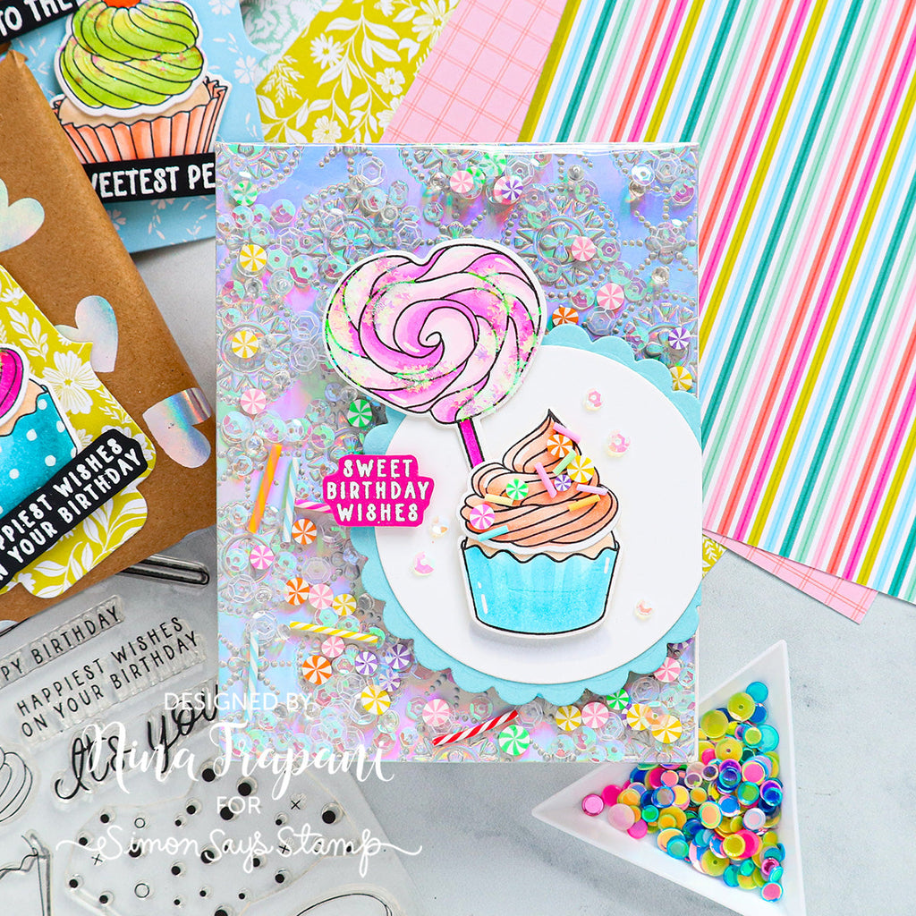 Simon Says Stamp Embossing Folder Winslow Medallions sf375 Birthday Card