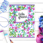 Simon Says Stamp Embossing Folder And Die Jubilee sfd262 Hello Card | color-code:ALT01
