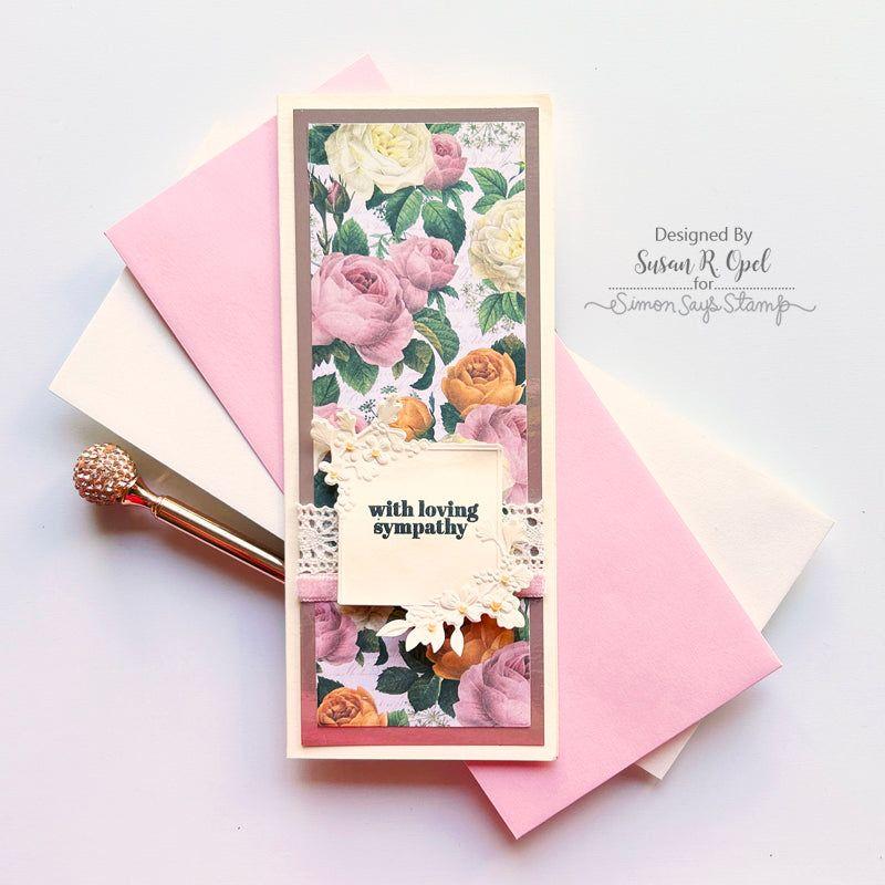 Simon Says Stamp Embossing Folder And Die Jubilee sfd262 Sympathy Card | color-code:ALT05