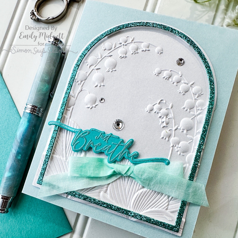 lily_Sa出品！ Simon Says Stamp Embossing Folder Lily of the Valley Arch sf407 Be Bol