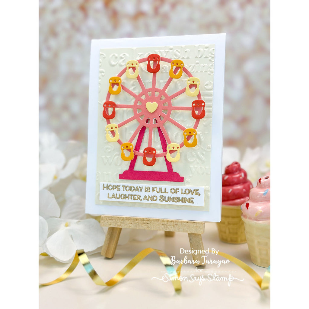 Simon Says Stamp Embossing Folder Birthday Sentiments sf528 Birthday Card | color-code:ALT04