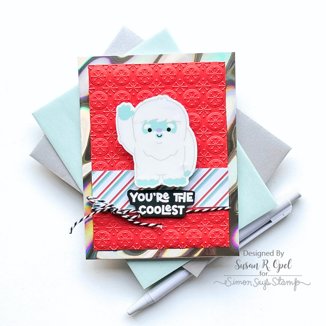 Simon Says Stamp Embossing Folder Illuminated Jacks sf414 Winter Card