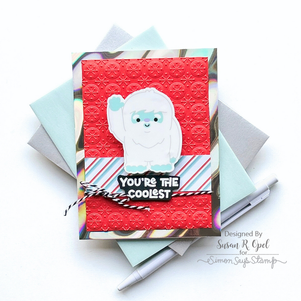 Simon Says Stamp Embossing Folder Illuminated Jacks sf414 Winter Card